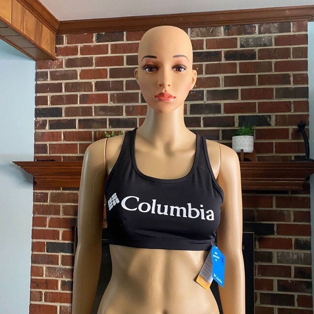 Columbia‎ 1 Pack Classic Logo Racerback Omni Wick Bra Size S New